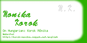 monika korok business card