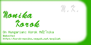 monika korok business card